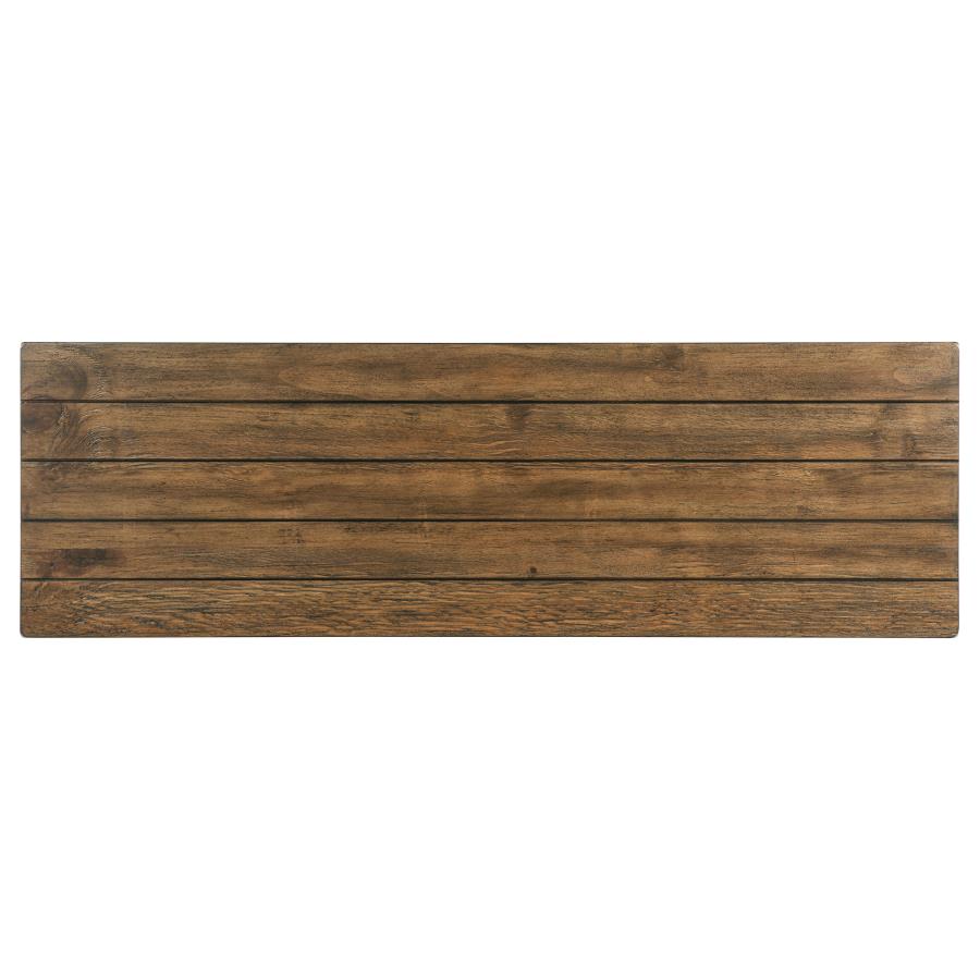 Payne Wood Entryway Sofa Console Table Distressed Brown - 710549