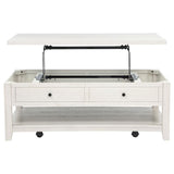 Payne 48-inch Mobile Lift Top Coffee Table Distressed White - 710555