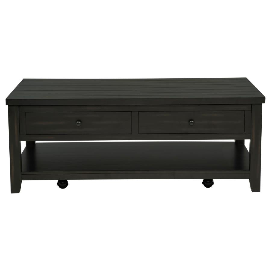 Payne 48-inch Mobile Lift Top Coffee Table Distressed Java - 710565