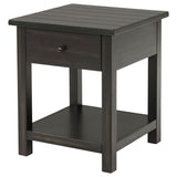 Payne 1-drawer Wood End Table with Shelf Distressed Java - 710567