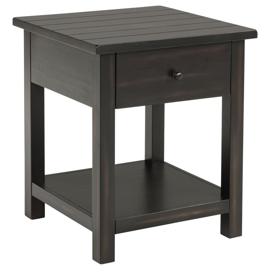 Payne 3-piece Coffee and 1-drawer End Table Set Java - 710568-S3