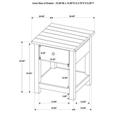 Payne 3-piece Coffee and 1-drawer End Table Set Java - 710568-S3