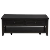 Concord 2-drawer Rectangular Coffee Table Distressed Java - 710578