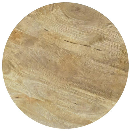 Touhy Round Solid Wood End Side Table Natural Mango - 710607