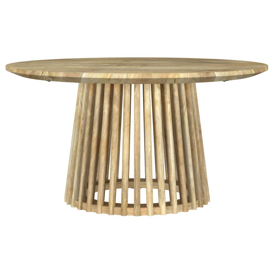 Touhy 2-piece Round Coffee and End Table Set Natural Mango - 710608-S2