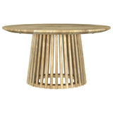 Touhy 3-piece Round Coffee and End Table Set Natural Mango - 710608-S3