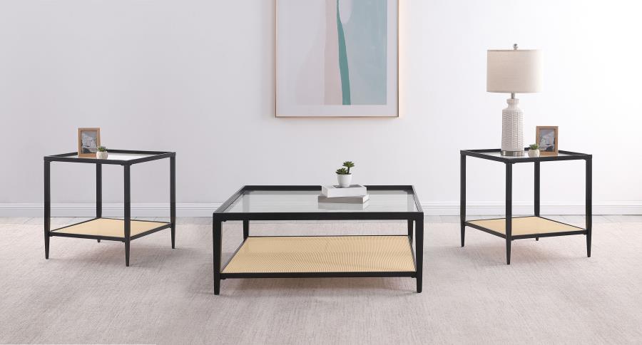 Amherst 3-piece Coffee and End Table Set Black - 710658-S3