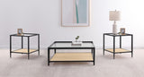 Amherst 3-piece Coffee and End Table Set Black - 710658-S3