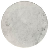 Hermas 2-piece Round Marble Coffee and End Table Set White - 710738-S2