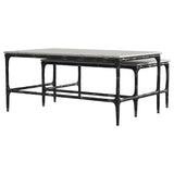 Ebby 2-piece Genuine Marble Top Nesting Coffee Tables White - 710740