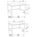 Ebby 2-piece Genuine Marble Top Nesting Coffee Tables White - 710740