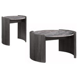 Gladstone 2-piece Coffee and End Table Set Distressed Grey - 710758-S2