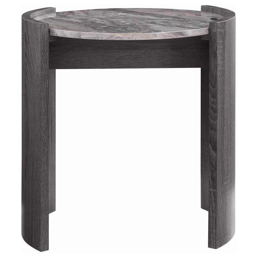 Gladstone 3-piece Coffee and End Table Set Distressed Grey - 710758-S3
