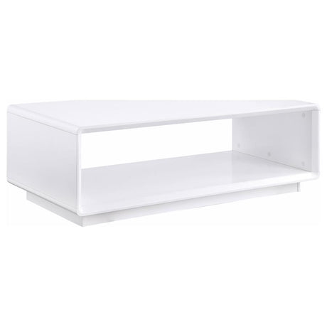 Paseo 2-piece Coffee and End Table Set White High Gloss - 710768-S2