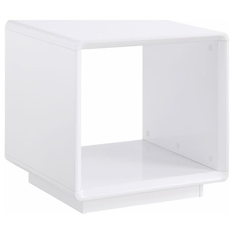 Paseo 2-piece Coffee and End Table Set White High Gloss - 710768-S2