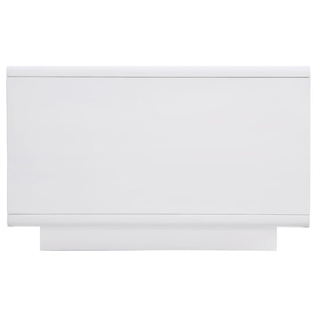 Paseo Rectangular Cocktail Coffee Table White High Gloss - 710768