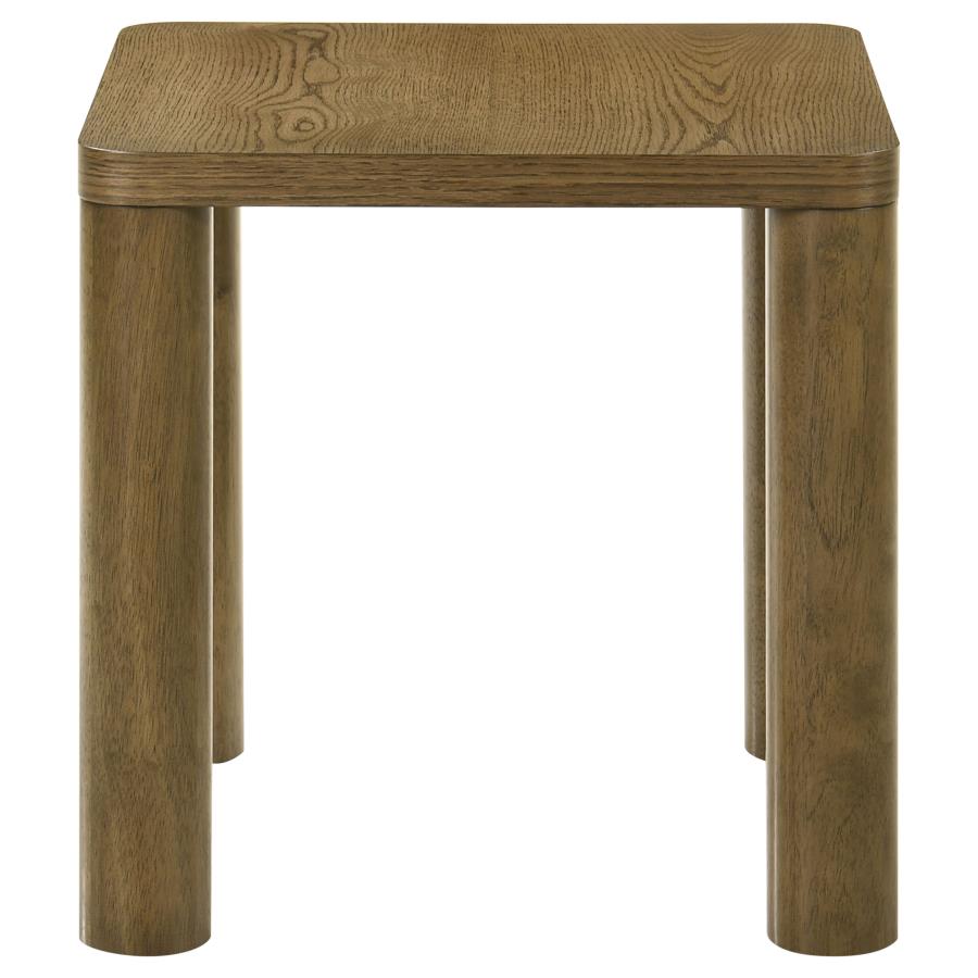 Castlewood Engineered Wood Accent Side End Table Brown Oak - 710857