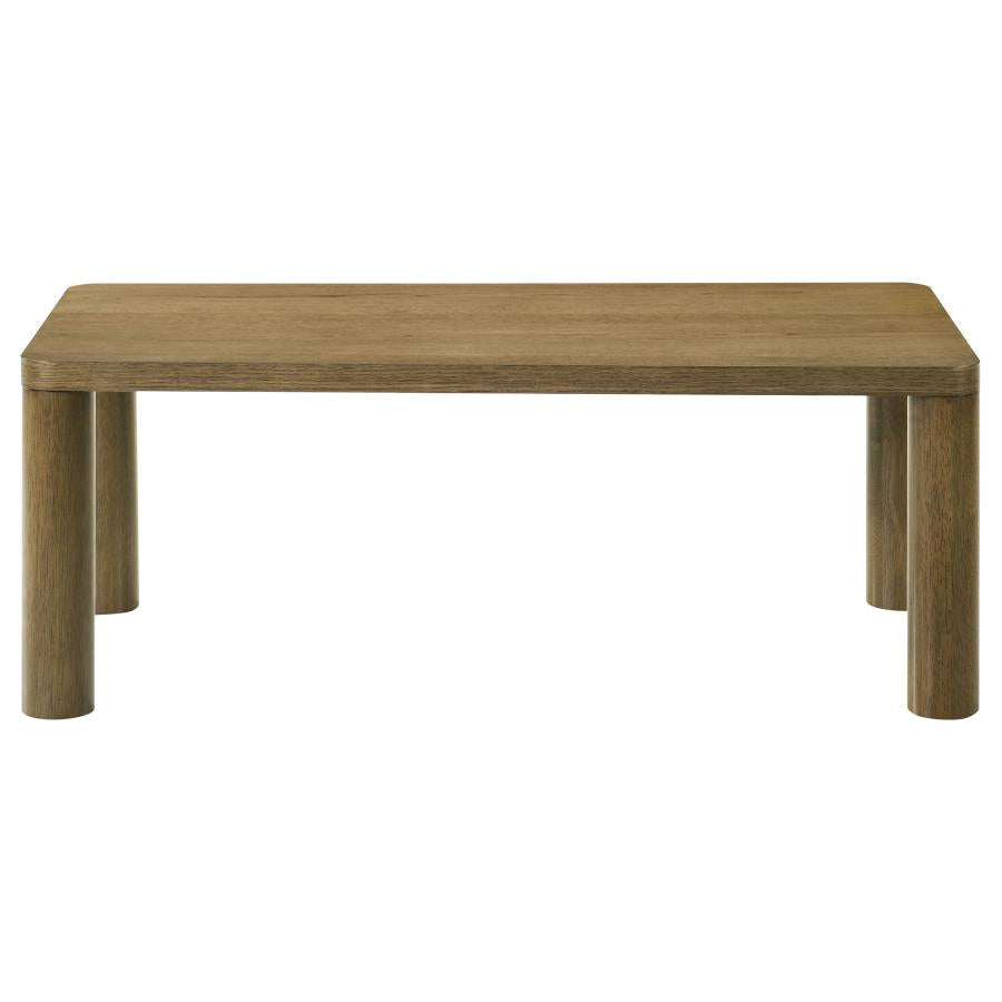 Castlewood 3-piece Cocktail Coffee Table Set Brown Oak - 710858-S3