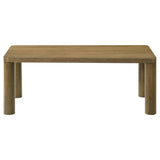 Castlewood 3-piece Cocktail Coffee Table Set Brown Oak - 710858-S3