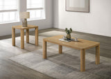 Castlewood Engineered Wood Accent Side End Table Light Oak - 710867