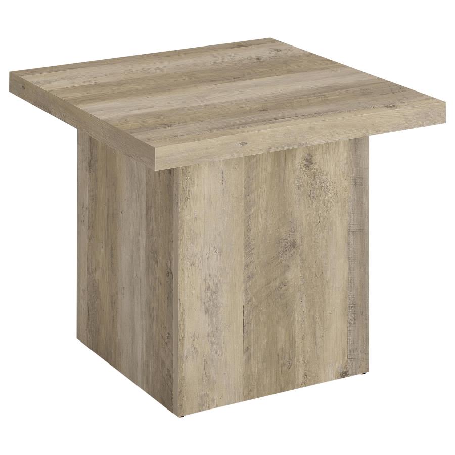 Devar 2-piece Square Coffee End Table Set Distressed Pine - 710878-S2