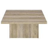 Devar 2-piece Square Coffee End Table Set Distressed Pine - 710878-S2