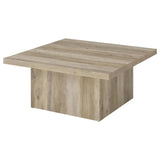 Devar 2-piece Square Coffee End Table Set Distressed Pine - 710878-S2