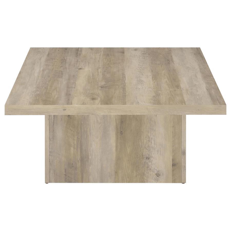 Devar 2-piece Square Coffee End Table Set Distressed Pine - 710878-S2