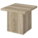 Devar 3-piece Square Coffee End Table Set Distressed Pine - 710878-S3