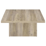 Devar Square Engineered Wood Coffee Table Distressed Pine - 710878