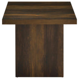 Devar Square Engineered Wood Side End Table Dark Pine - 710887