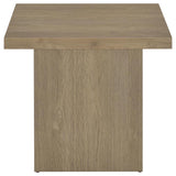 Devar 3-piece Square Cocktail Coffee End Table Set Latte - 710918-S3