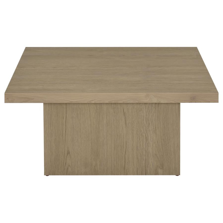 Devar 3-piece Square Cocktail Coffee End Table Set Latte - 710918-S3