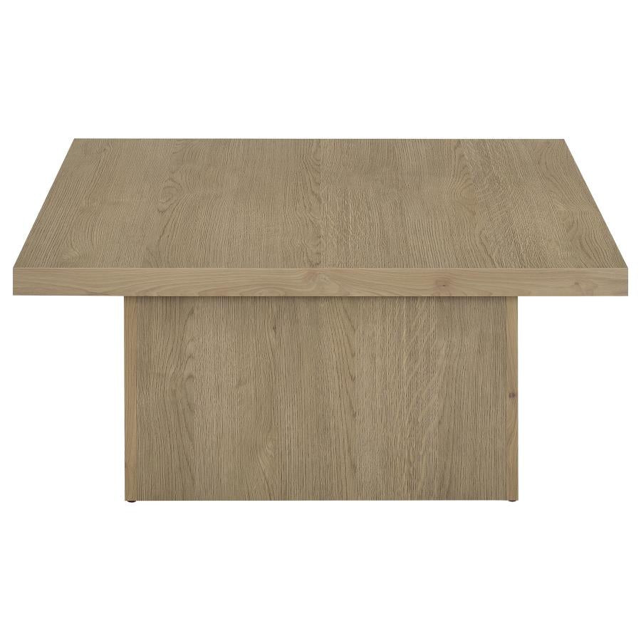 Devar 3-piece Square Cocktail Coffee End Table Set Latte - 710918-S3