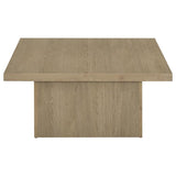 Devar 3-piece Square Cocktail Coffee End Table Set Latte - 710918-S3