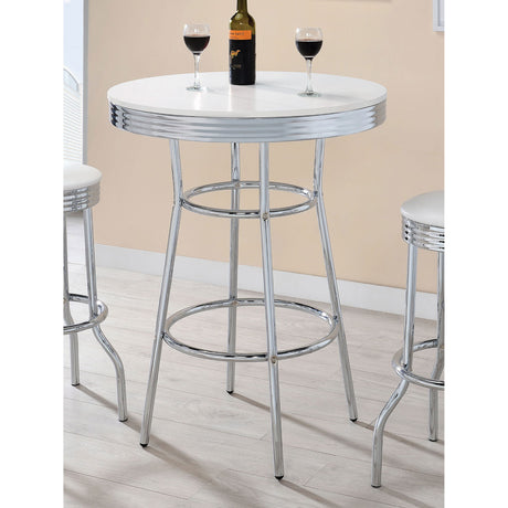Werner - Round Bar Table - White