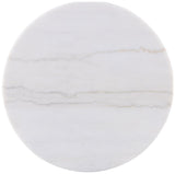 Jason 2-piece Round White Marble Coffee Table Set Greige - 711418-S2