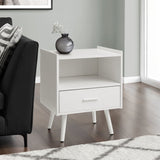 Modern Accent Table With Storage Drawer