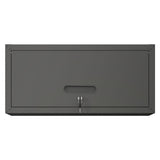 Heavy Duty, Metal Wall Mounted Tool Storage Cabinet Steel Metal Garage Storage Cabinet - Black / Gray