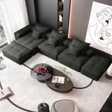 Modern Oversized Diy Combination, Modular Sectional Sofa With Pillows