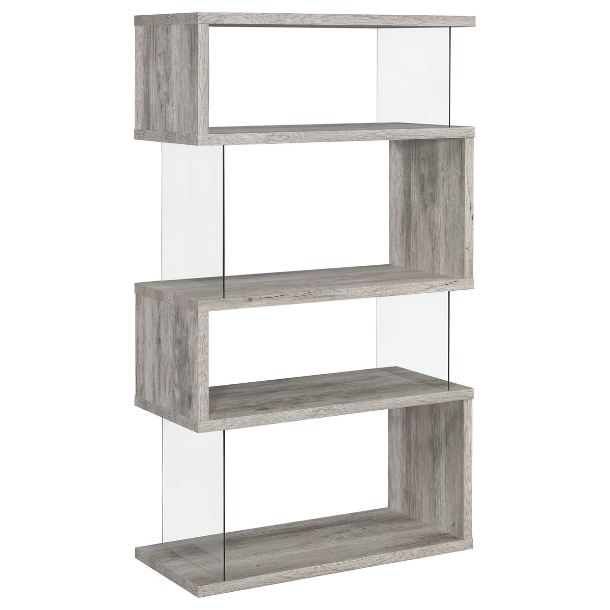 Elias - 4 Shelf Bookshelf With Zigzag Design