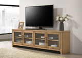 Brenham 79-inch 4-door TV Stand Media Console Washed Oak - 720130