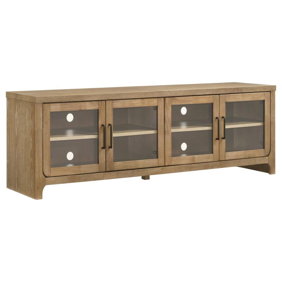 Brenham 79-inch 4-door TV Stand Media Console Washed Oak - 720130