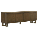 Trotter 71-inch 4-Door Wood TV Stand Media Console Brown - 720133