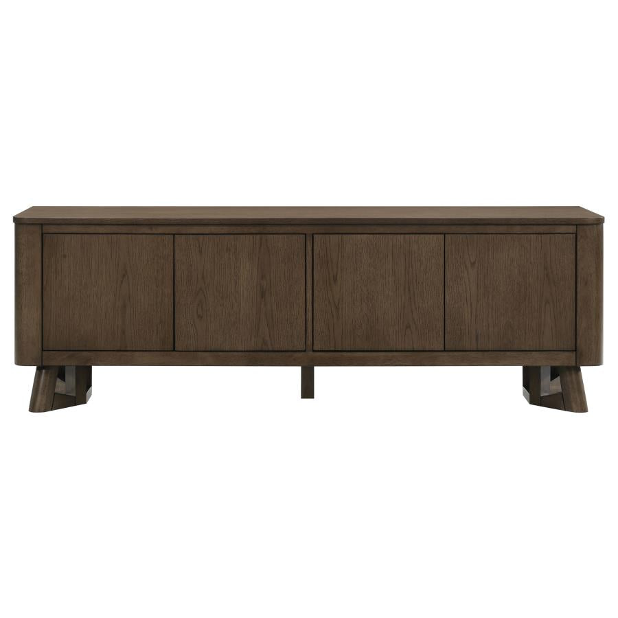 Trotter 71-inch 4-Door Wood TV Stand Media Console Brown - 720133