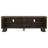 Trotter 71-inch 4-Door Wood TV Stand Media Console Brown - 720133