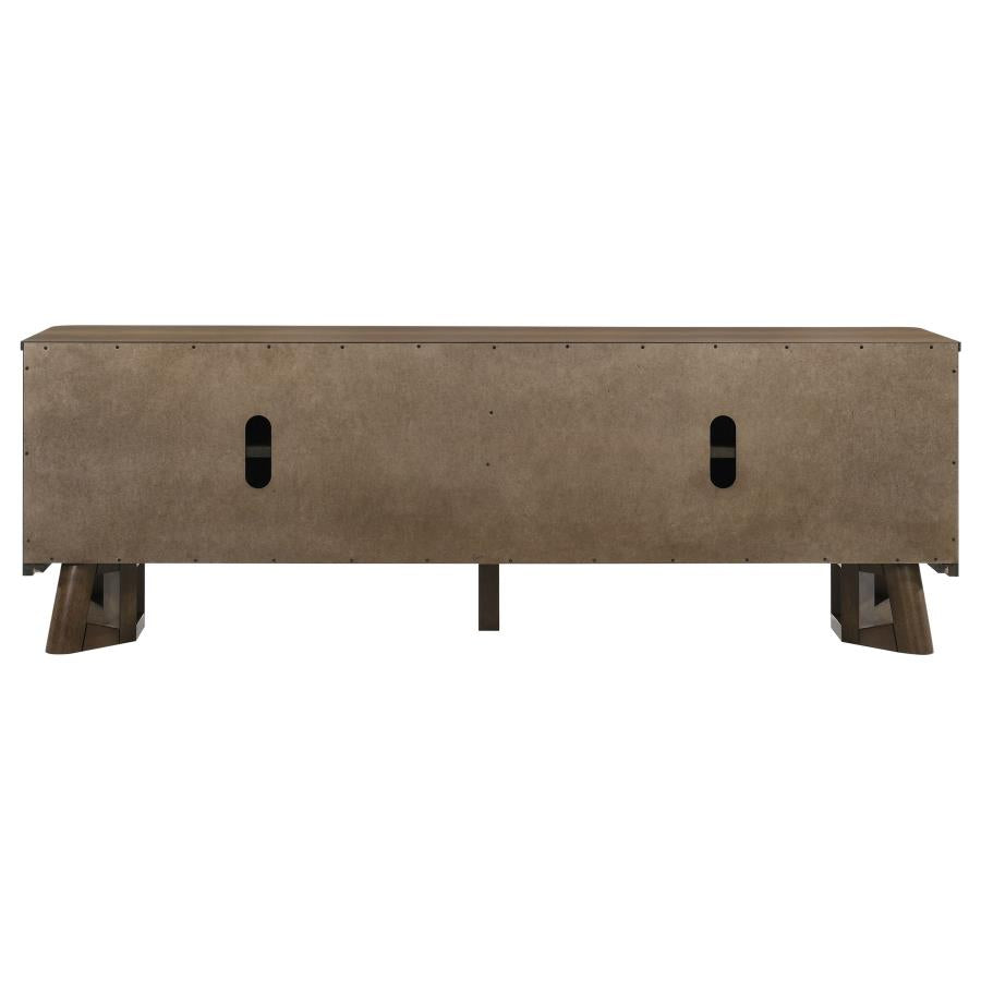 Trotter 71-inch 4-Door Wood TV Stand Media Console Brown - 720133
