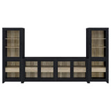 Denison 3-piece Entertainment Center 79-inch TV Stand Black - 720223-SET