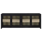 Denison 3-piece Entertainment Center 79-inch TV Stand Black - 720223-SET