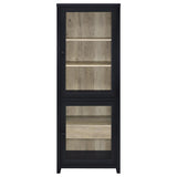 Denison 3-piece Entertainment Center 79-inch TV Stand Black - 720223-SET